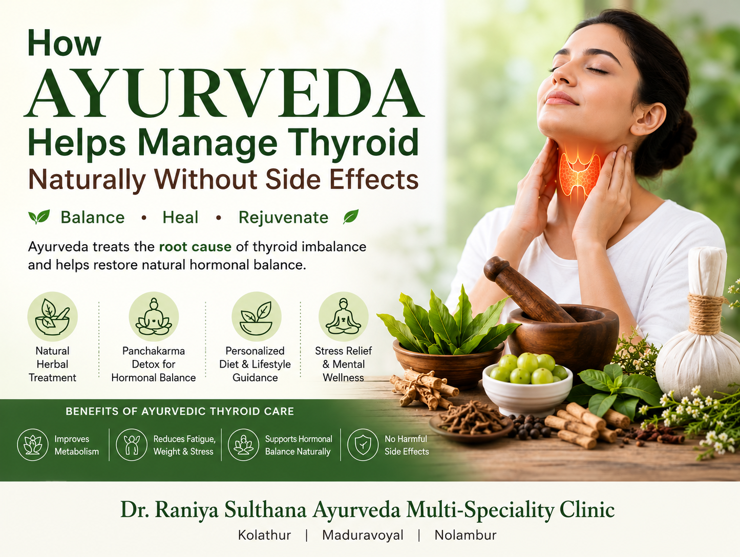 How Ayurveda Helps Manage Thyroid Naturally Without Side Effects